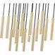 Forest Linear Chandelier Ceiling Light in Modern Gold