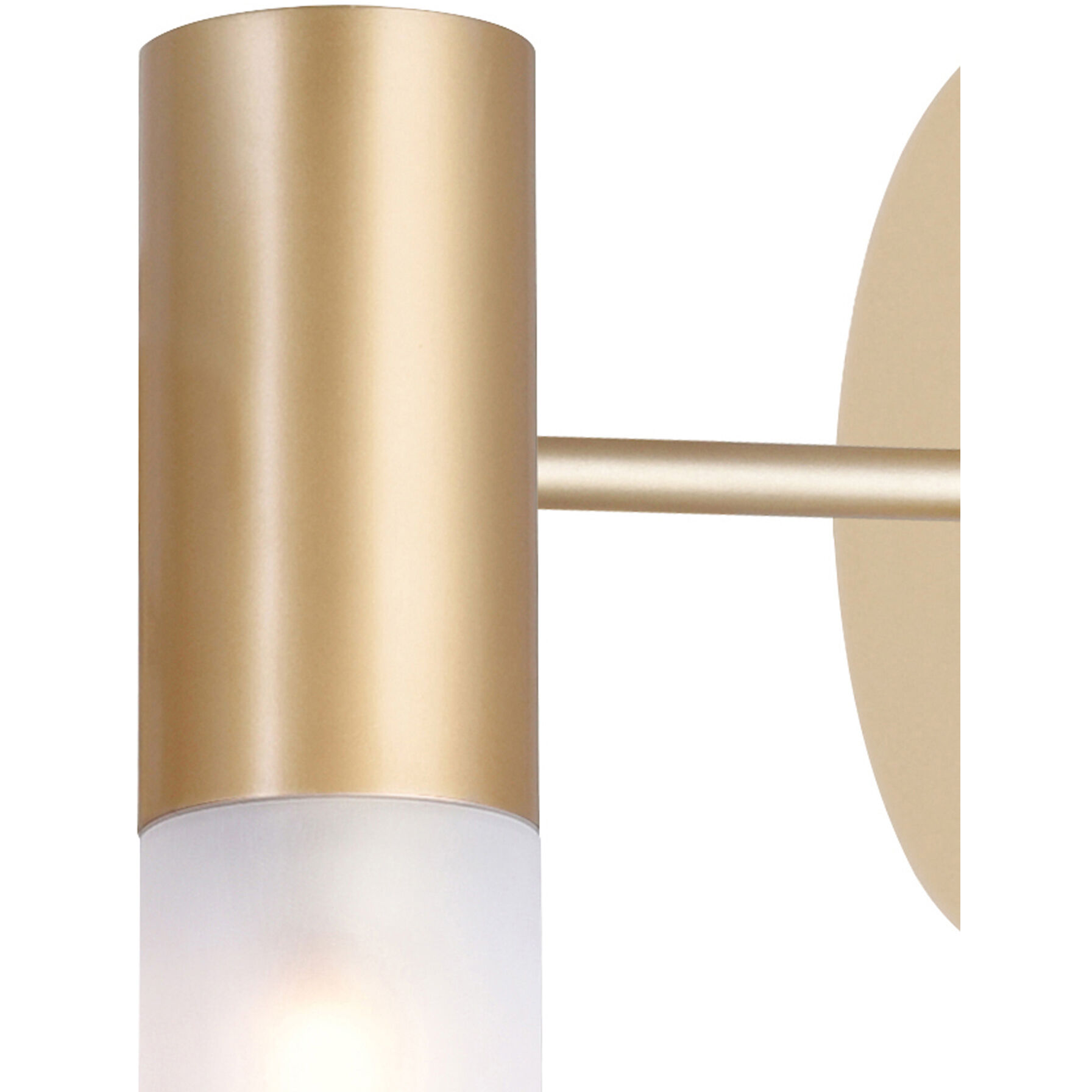 Pipes LED 5 inch Brass Wall Sconce Wall Light