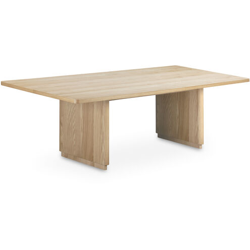 Round Off 104 X 39 inch Natural Dining Table, Large