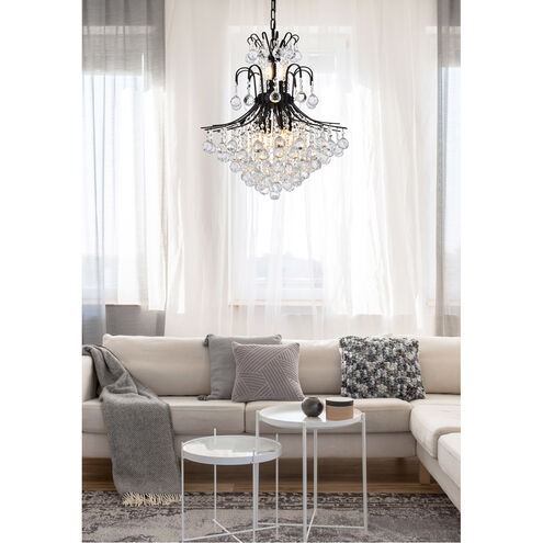 Toureg 11 Light 22 inch Black and Clear Chandelier Ceiling Light