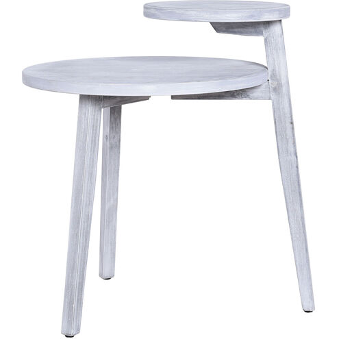 Cameron 25 X 20 inch Washed Grey Accent Table