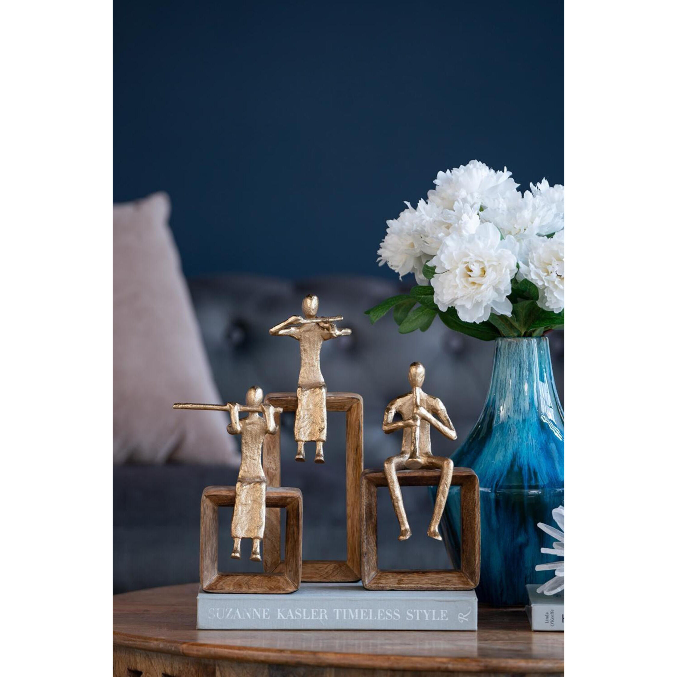 Musician Gold and Natural Figurine