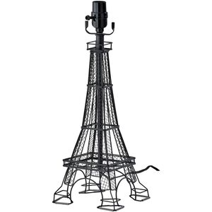 Eiffel Tower 18 inch 60.00 watt Black Table Lamp Base Portable Light, Simplee Adesso