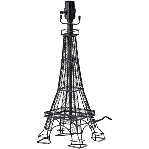 Eiffel Tower 18 inch 60.00 watt Black Table Lamp Base Portable Light, Simplee Adesso