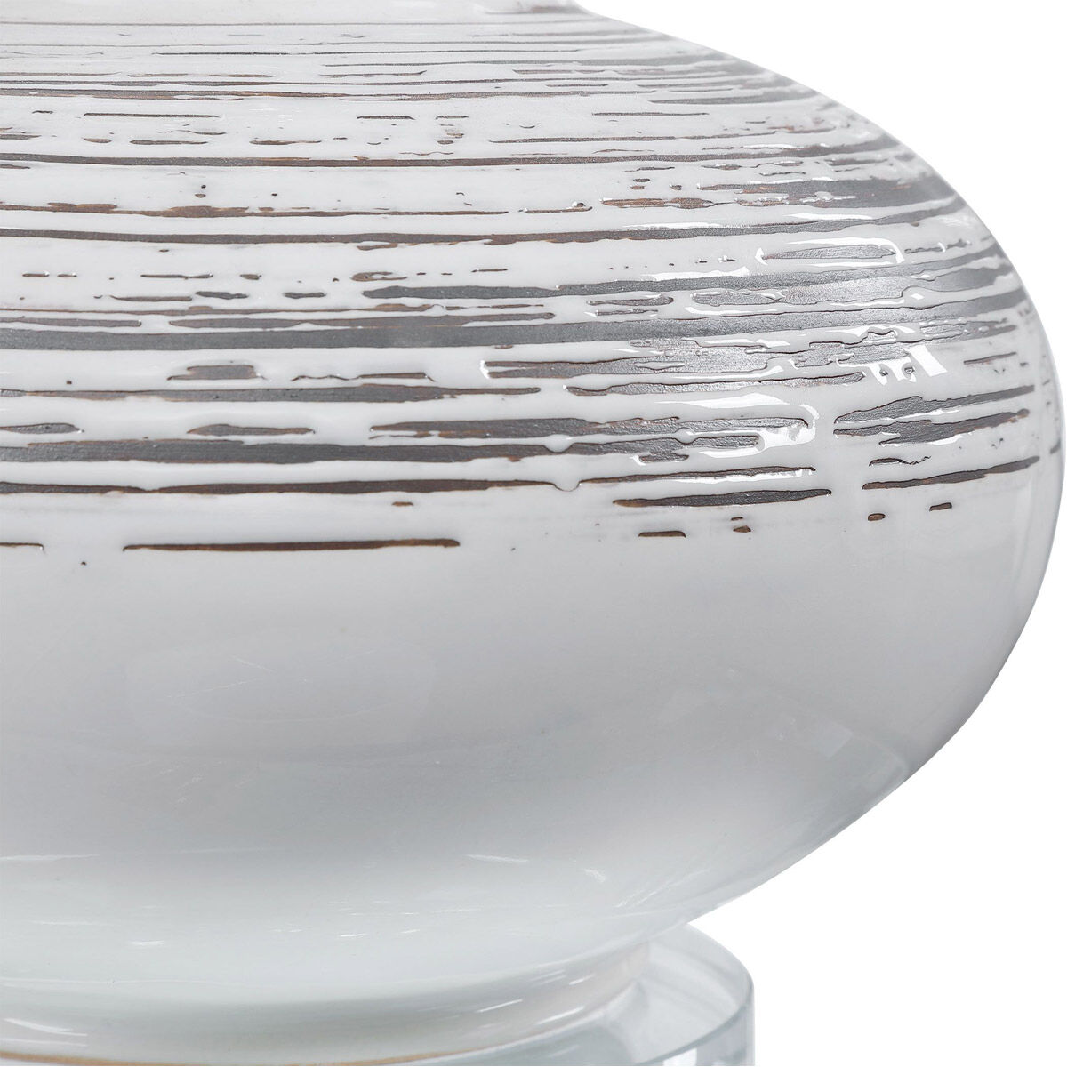 Lenta 23 inch 150.00 watt Off-white with Dark Bronze Ceramic Accent Lamp Portable Light