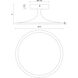 Alora Mood Issa LED 12 inch White Semi Flush Mount Ceiling Light