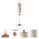 Nettle 40 inch 60.00 watt Gold Leaf With Gold Table Lamp Portable Light, Flambeau 