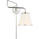Esther 27.38 inch 60.00 watt Polished Nickel Swing Arm Sconce Wall Light