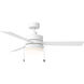 Syrus 52 52 inch Matte White Ceiling Fan