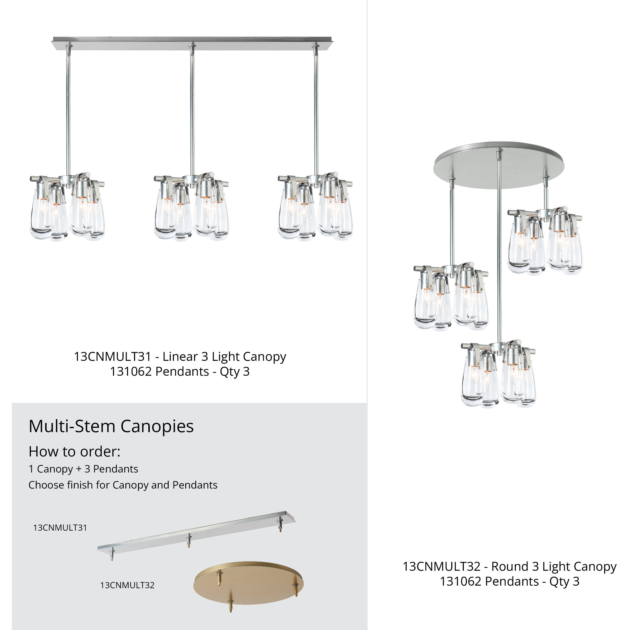 Eos 4 Light 11.6 inch Oil Rubbed Bronze Semi-Flush/Pendant Ceiling Light