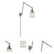 Canton 30 inch 60.00 watt Satin Nickel Swing Arm Wall Light, Franklin Restoration
