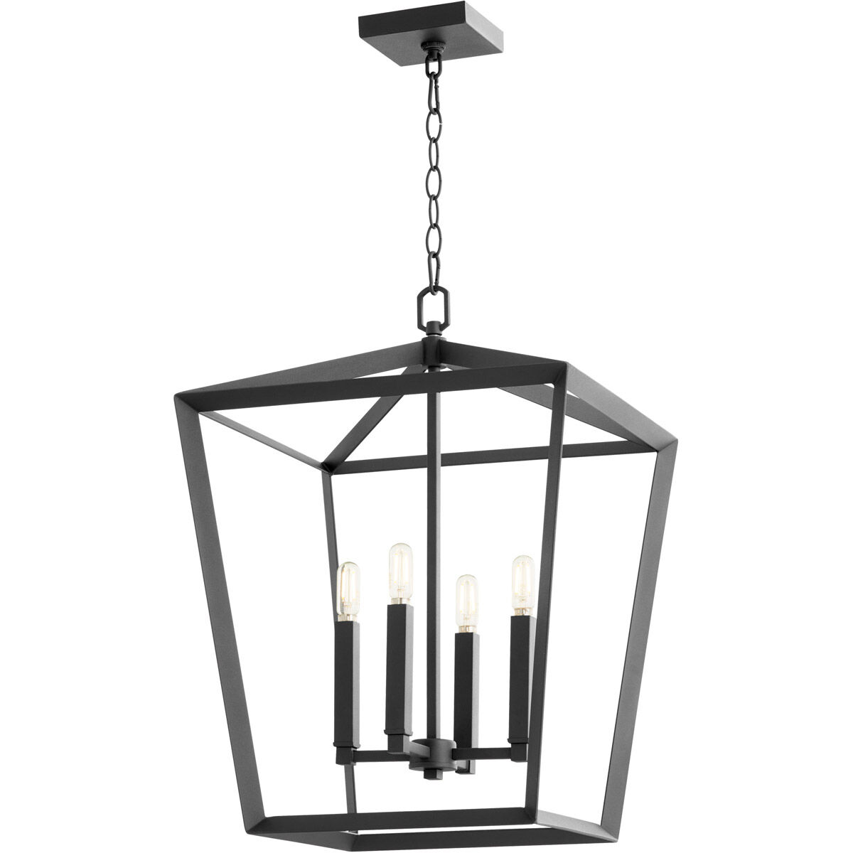 Hyperion 4 Light 17 inch Noir Chandelier Ceiling Light