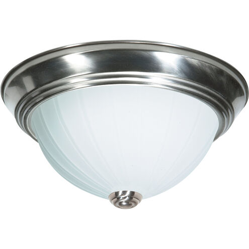 Brentwood 2 Light 13 inch Brushed Nickel Flush Mount Ceiling Light