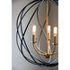 Bryn 5 Light 24 inch Aged Brass Pendant Ceiling Light