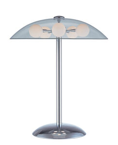 Triska 21 inch 10.00 watt Chrome Table Lamp Portable Light