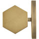Facet LED 5 inch Heritage Brass Bath Light Wall Light
