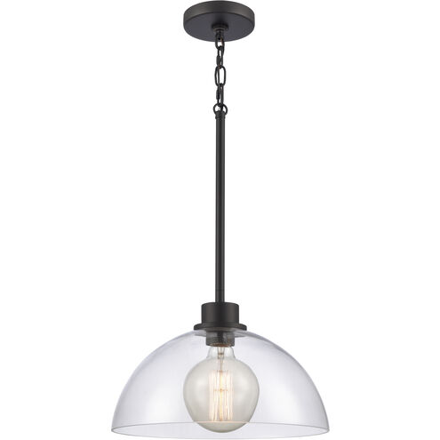 Julian 1 Light 14 inch Matte Black Pendant Ceiling Light