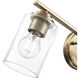 Moven 3 Light 22 inch Modern Gold Vanity Light Wall Light