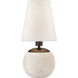 Thomas O'Brien Terri 10.25 inch 40 watt Alabaster Accent Lamp Portable Light in Linen
