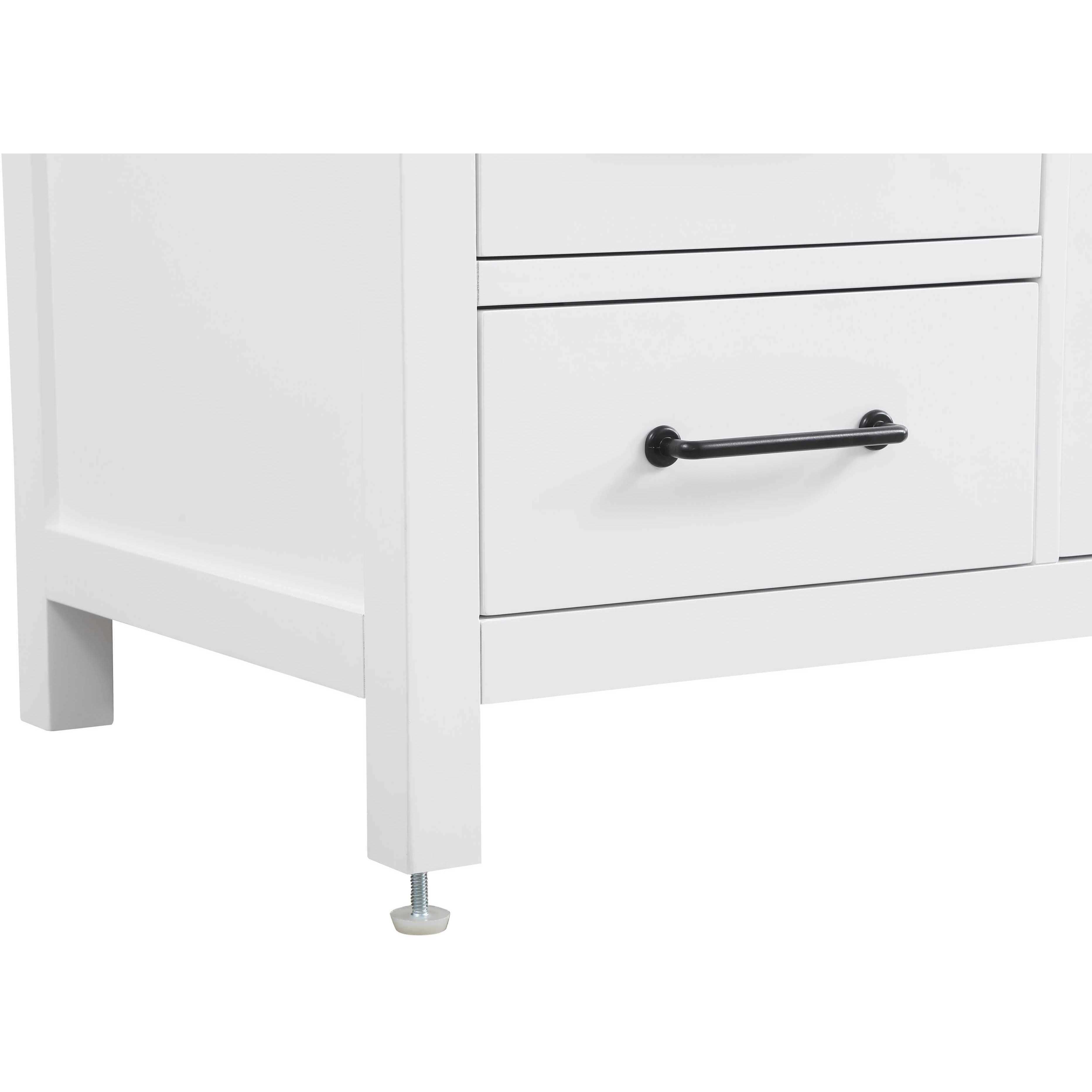 Nathan 54 X 34 inch White Bathroom Vanity Cabinet