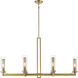 Emmerham 6 Light 44 inch Soft Brass Island Light Ceiling Light