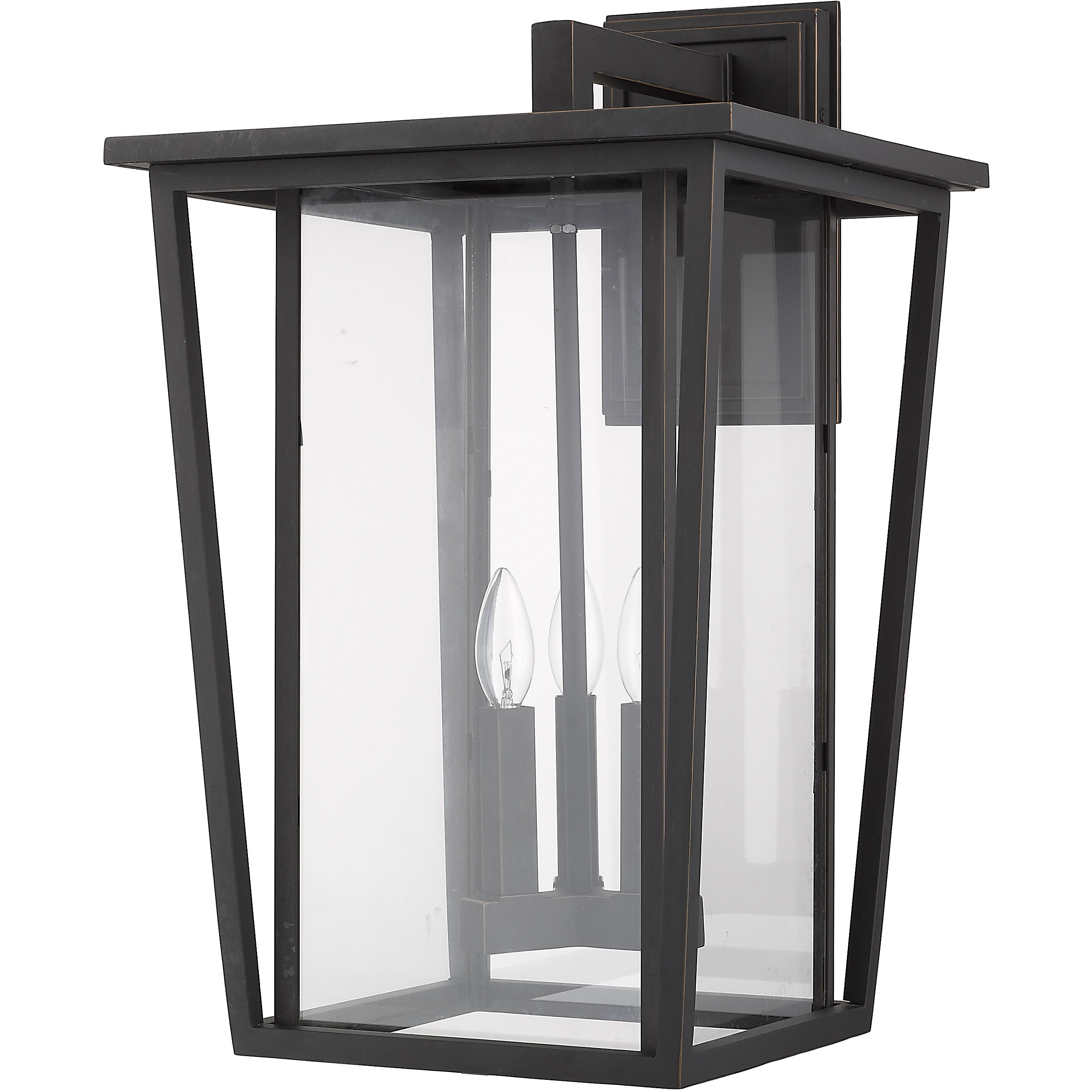 Seoul 3 Light 22.75 inch Oil Rubbed Bronze Outdoor Wall Light