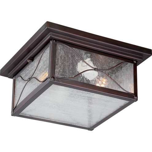 Vega 2 Light 11 inch Classic Bronze Outdoor Flush Mount