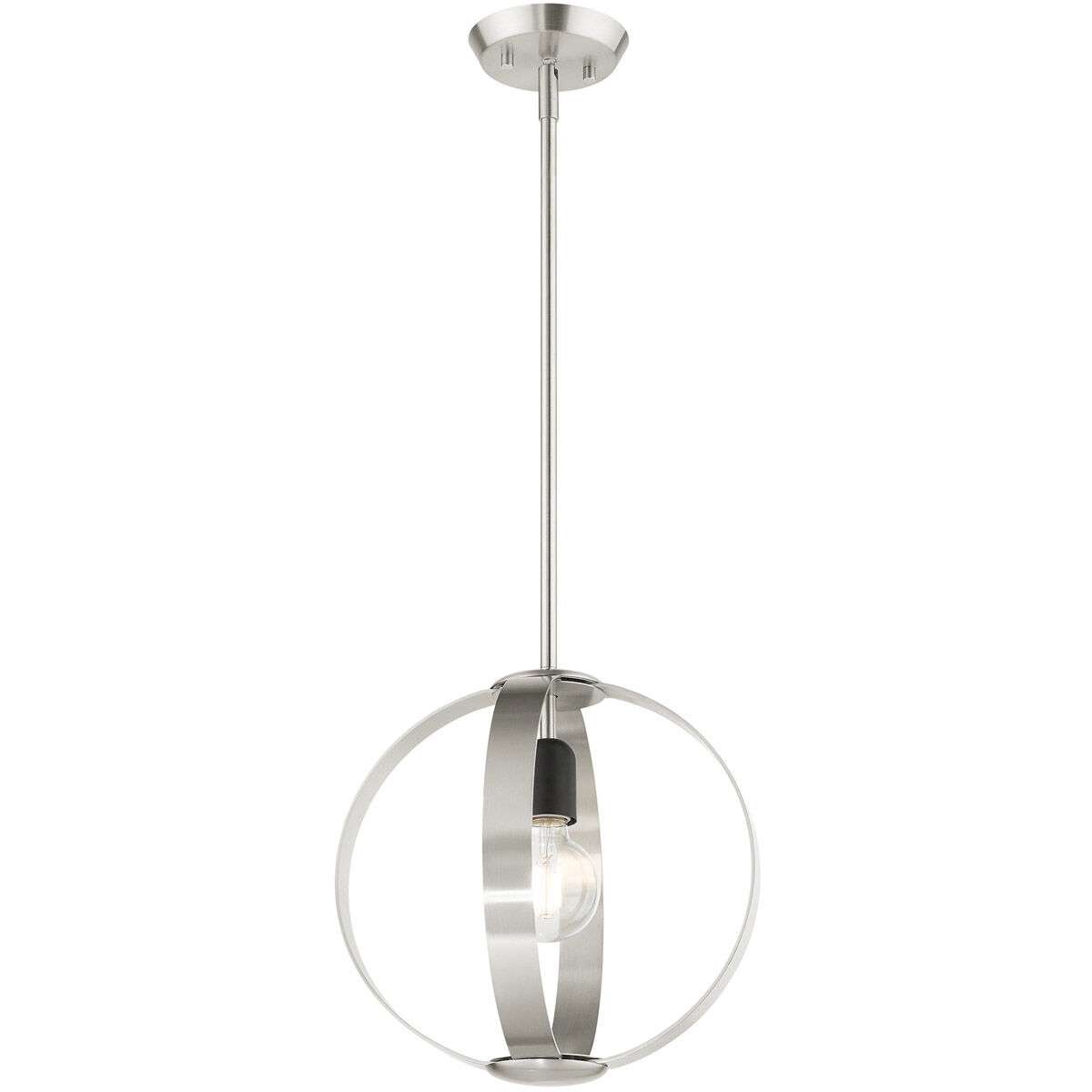 Modesto 1 Light 12 inch Brushed Nickel Pendant Ceiling Light