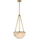 Kelly Wearstler Melange LED 15 inch Antique-Burnished Brass Pendant Ceiling Light, Small