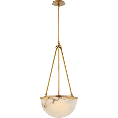 Kelly Wearstler Melange LED 15 inch Antique-Burnished Brass Pendant Ceiling Light, Small