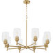 Wallinger 8 Light 32 inch Aged Brass Chandelier Ceiling Light