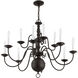 Williamsburgh 12 Light 32 inch Bronze Chandelier Ceiling Light