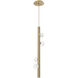 Stella LED 8.5 inch Gilded Brass Pendant Ceiling Light