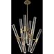 Apollo LED 26 inch Brushed Champagne Gold Chandelier Ceiling Light