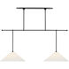Amber Lewis Soren LED 54 inch Bronze Extended Drop Linear Chandelier Ceiling Light