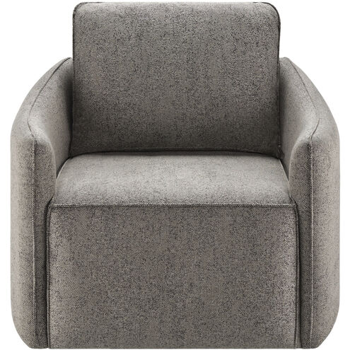 Kelli Upholstery: Charcoal; Base: Gray Swivel Chair