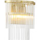 Azura 2 Light 12.13 inch Heirloom Brass Wall Sconce Wall Light
