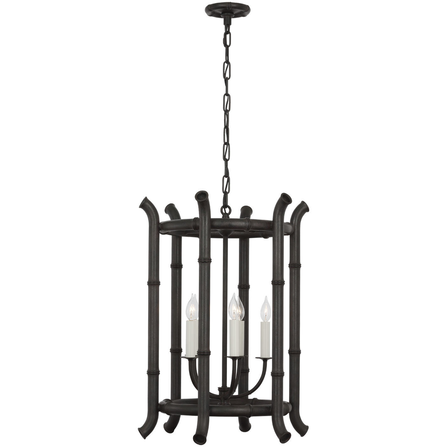 Fisher Weisman Alana LED 22 inch French Rust Lantern Pendant Ceiling Light