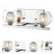 Auge 2 Light 13.78 inch Chrome Vanity Wall Light in G9
