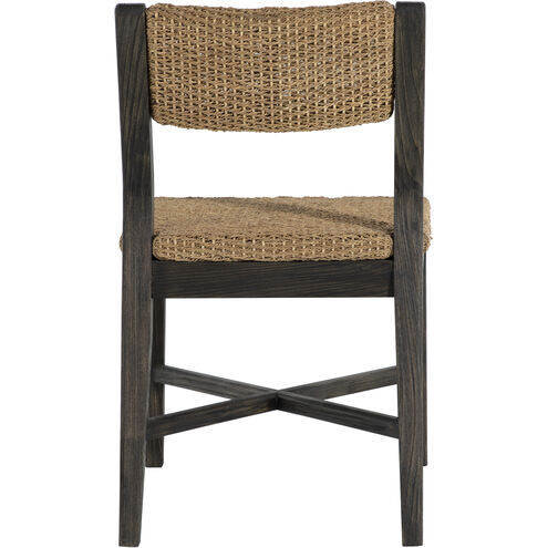 Richard Dark Brown Rubber Wood / Natural Seagrass Occasional Chair