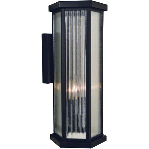 Lyon 1 Light 8 inch Antique Brass Outdoor Wall Mount in Aerolite