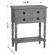 Barrett 23.5 X 11.75 inch Carbon Gray and Black Console Table