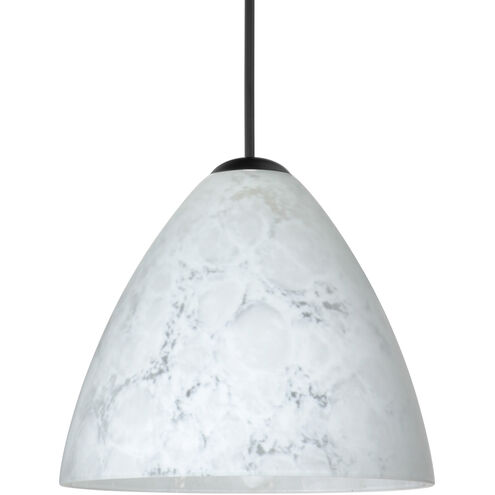 Mia 1 Light Black Cord Pendant Ceiling Light