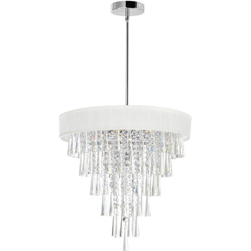 Franca 8 Light 22 inch Chrome Drum Shade Chandelier Ceiling Light