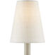 Grasscloth Light Natural 5 inch Tapered Chandelier Shade