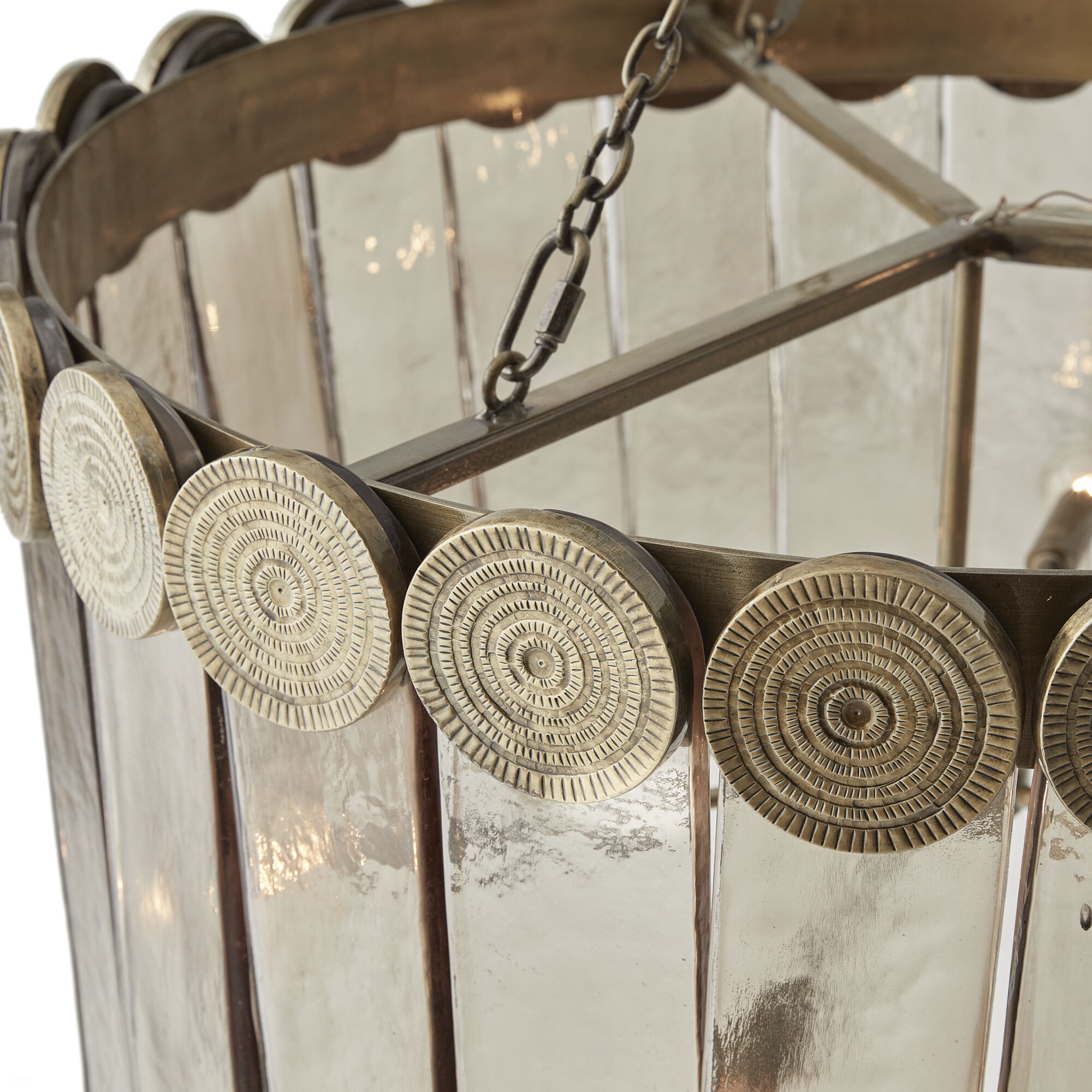 Roman 6 Light 31 inch Seedy Smoke Chandelier Ceiling Light