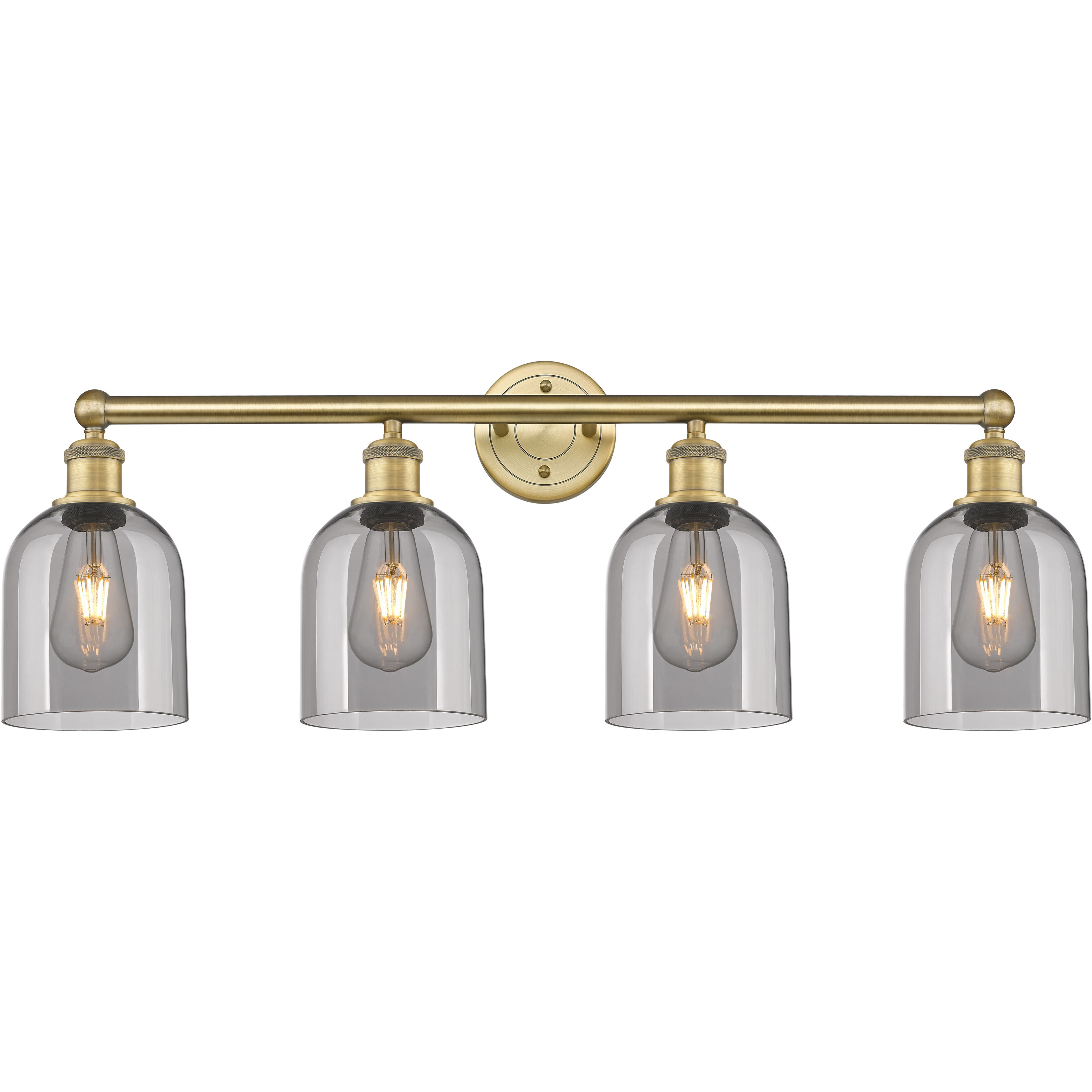 Edison Bella 4 Light 32.5 inch Brushed Brass Bath Vanity Light Wall Light