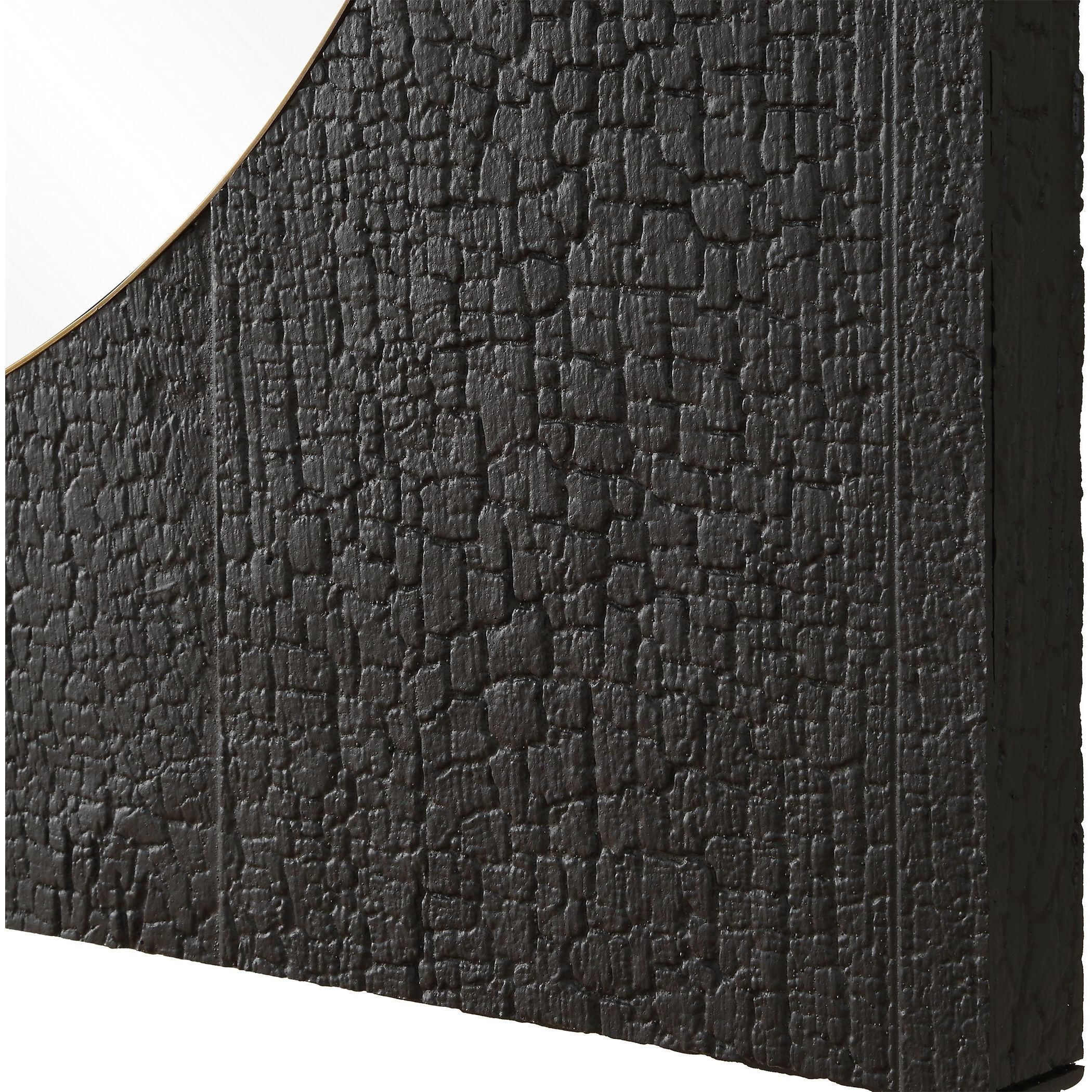 Ember 42 X 42 inch Black and Plated Brass Mirror