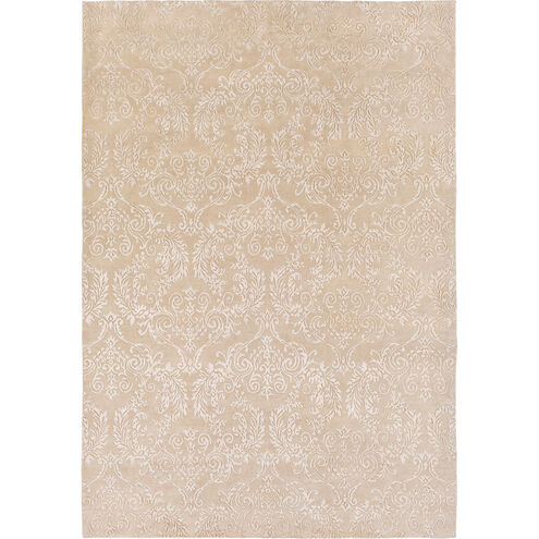Etienne 72 X 48 inch Neutral Area Rug, Wool, Bamboo Silk, and Cotton