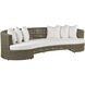 Helene Pearl and Greige Outdoor Sofa